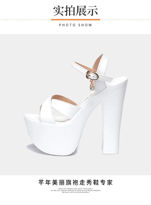 Elegant Platform Sandals for Women - Sexy High Heel Luxury Footwear